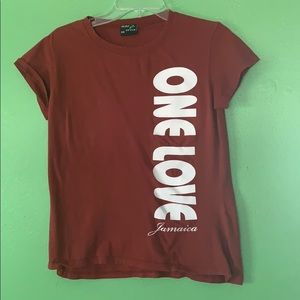One love shirt from Jamaica